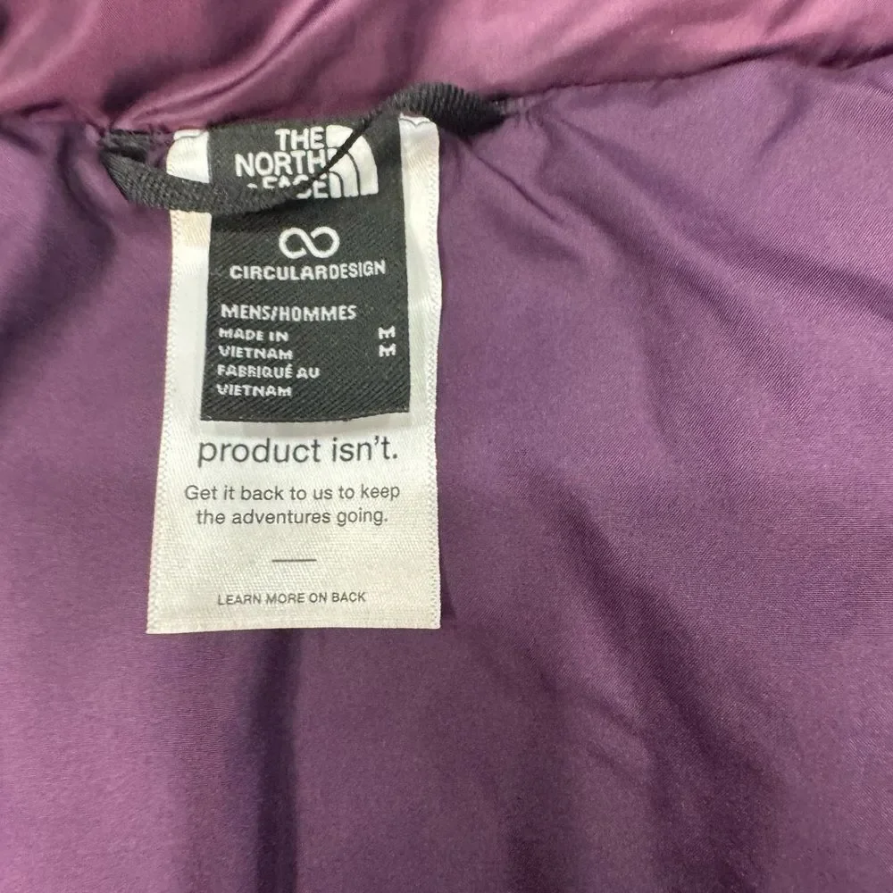 The North Face Thermal Insulated Vest Mens Medium BNWT Black Currant Purple